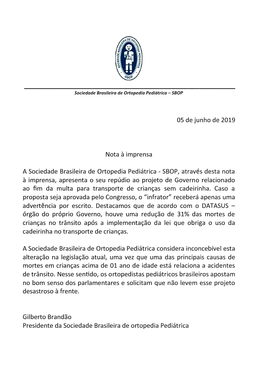 Nota à imprensa