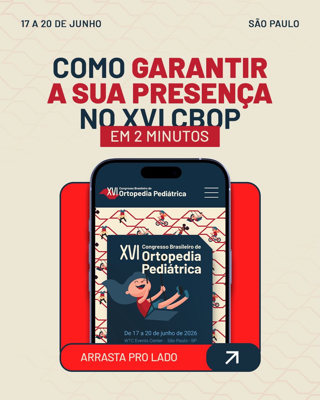 Como garantir sua presen&ccedil;a no XVI CBOP em dois minutos!
