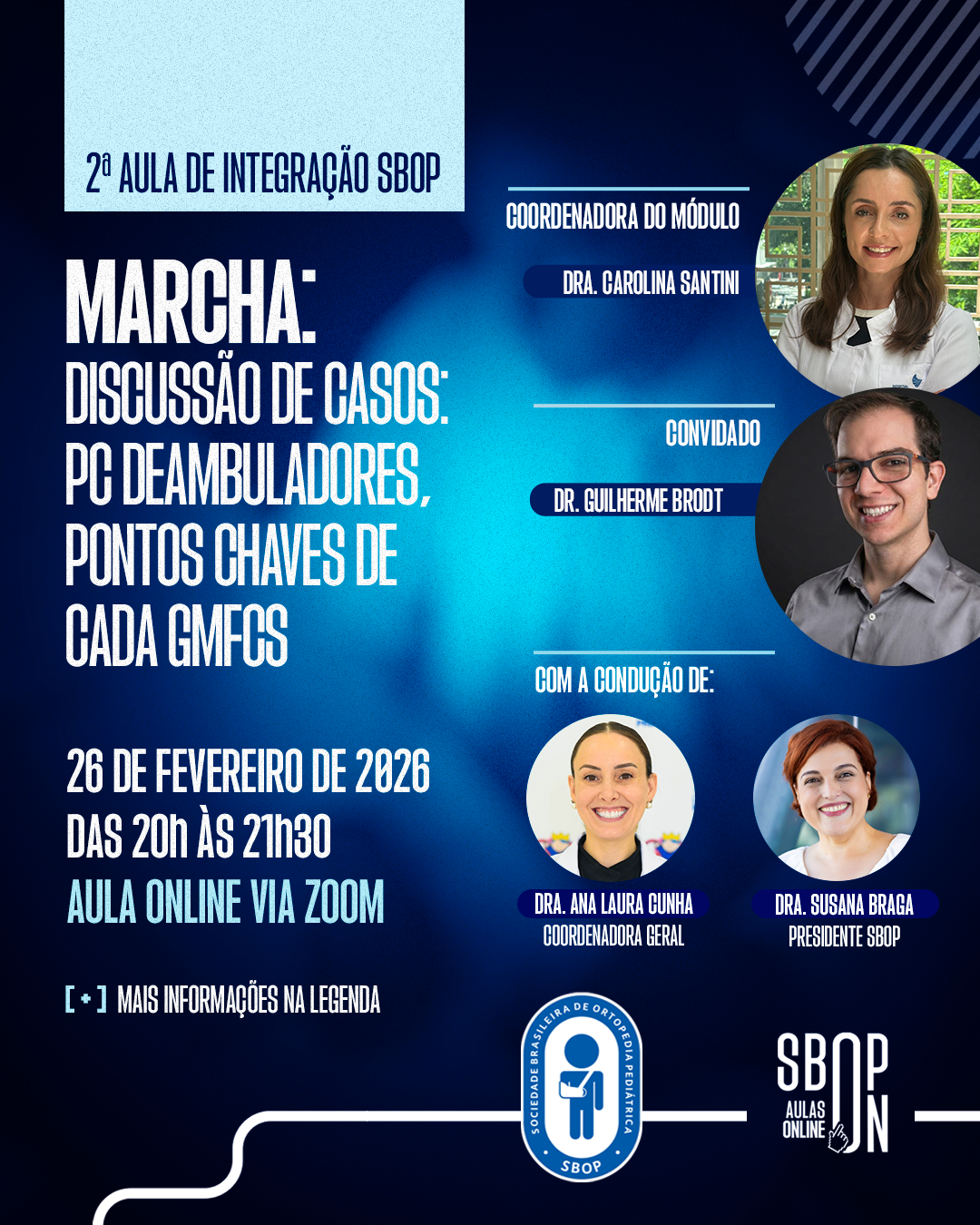 Vem a&iacute; a 2&ordf; Aula da comiss&atilde;o de Integra&ccedil;&atilde;o da SBOP!