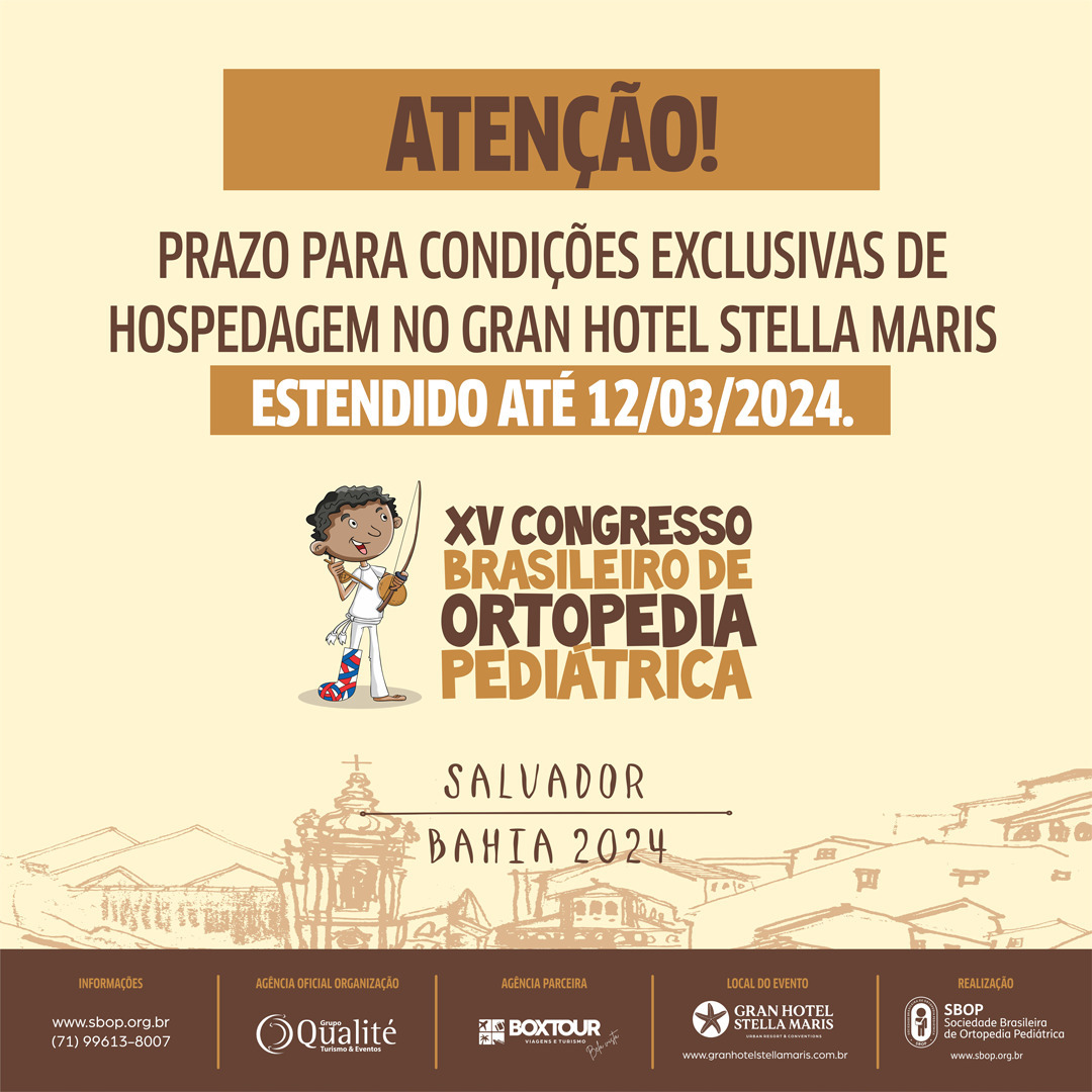 XV Congresso Brasileiro de Ortopedia Pediátrica